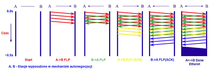 Autoneg. process in 100BASE-T